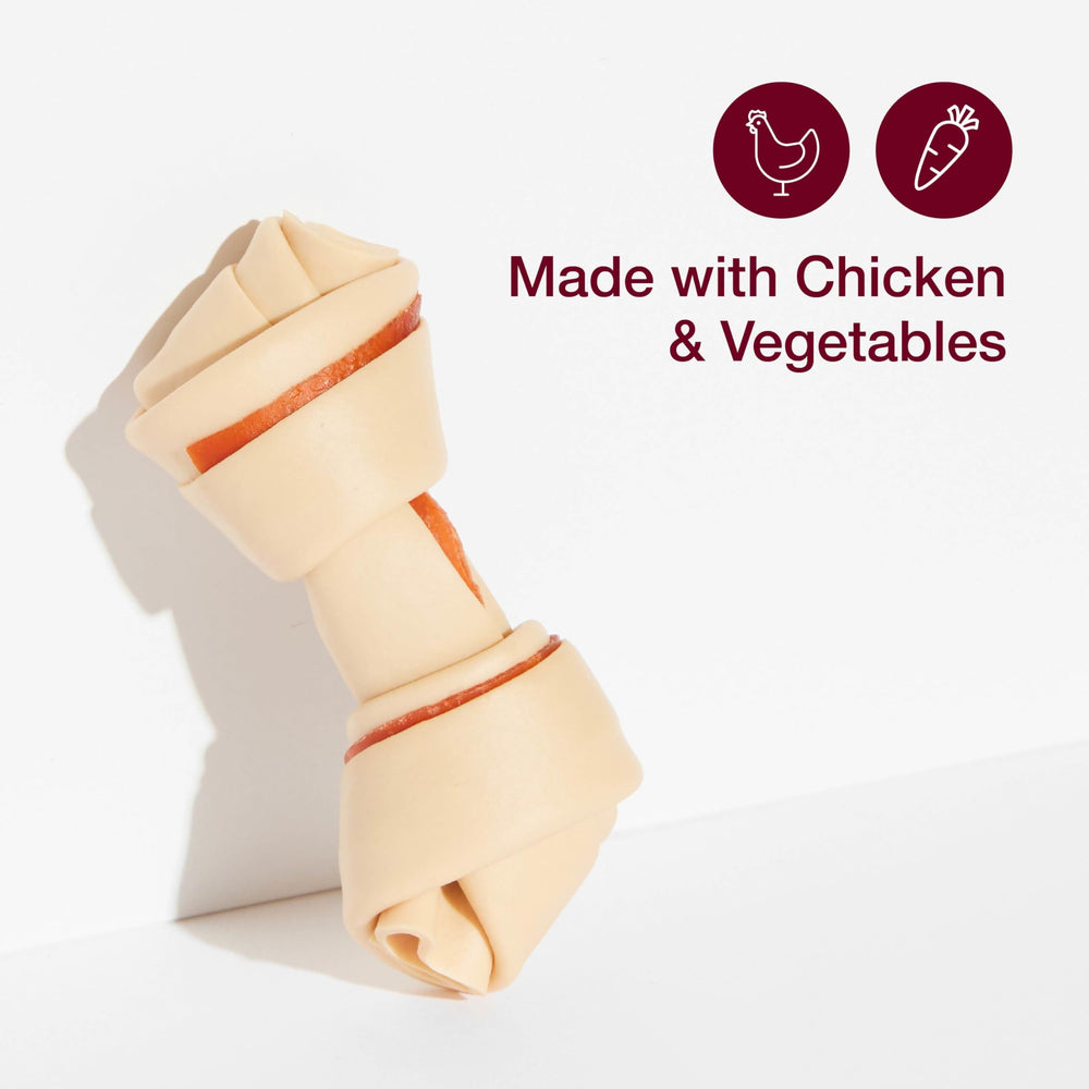 SmartBones Mini Chews enrobage légumes : croquant et nourrissant pour chiens actifs.