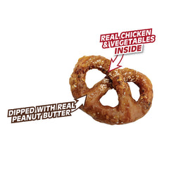 SmartBones Mini Pretzels croquant et savoureux : texture agréable lors du jeu