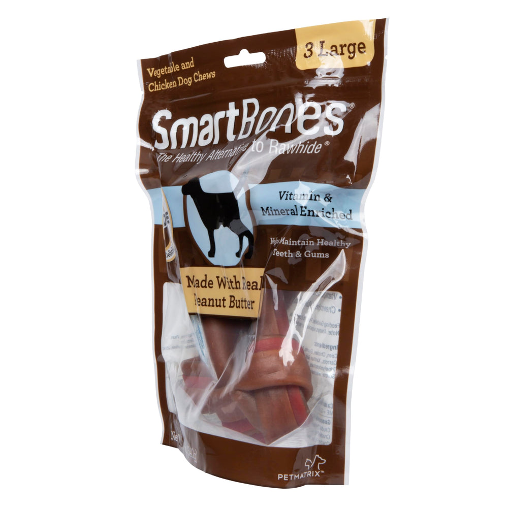 SmartBones – beurre de cacahuète réel et poulet pour le goût intense.