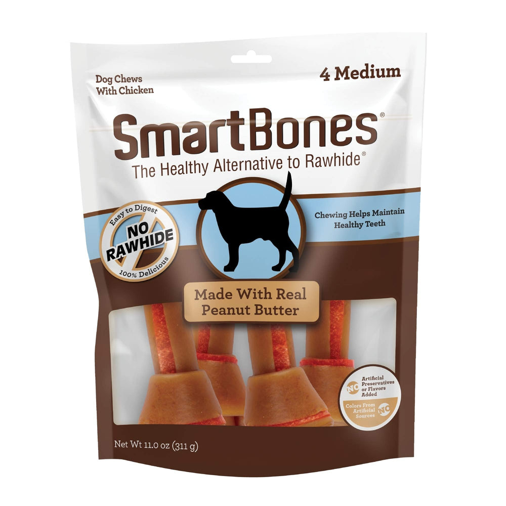 SmartBones os-sans-cuir-emballage : friandise pratique et sans cuir pour chien.