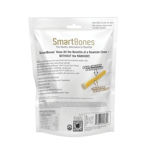SmartBones sans cuir brut friandise sans danger pour la mastication canine