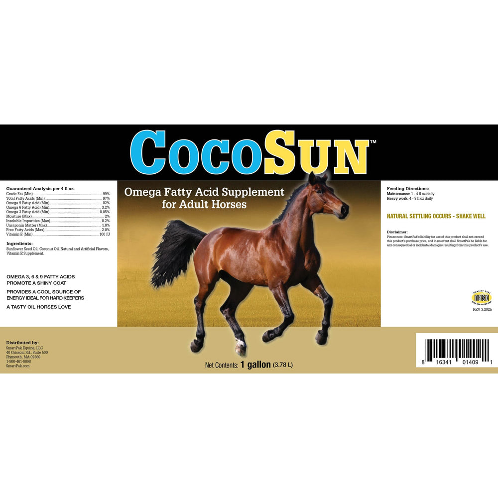 SmartEquine CocoSun dose huile omega cheval – format pratique pour doser