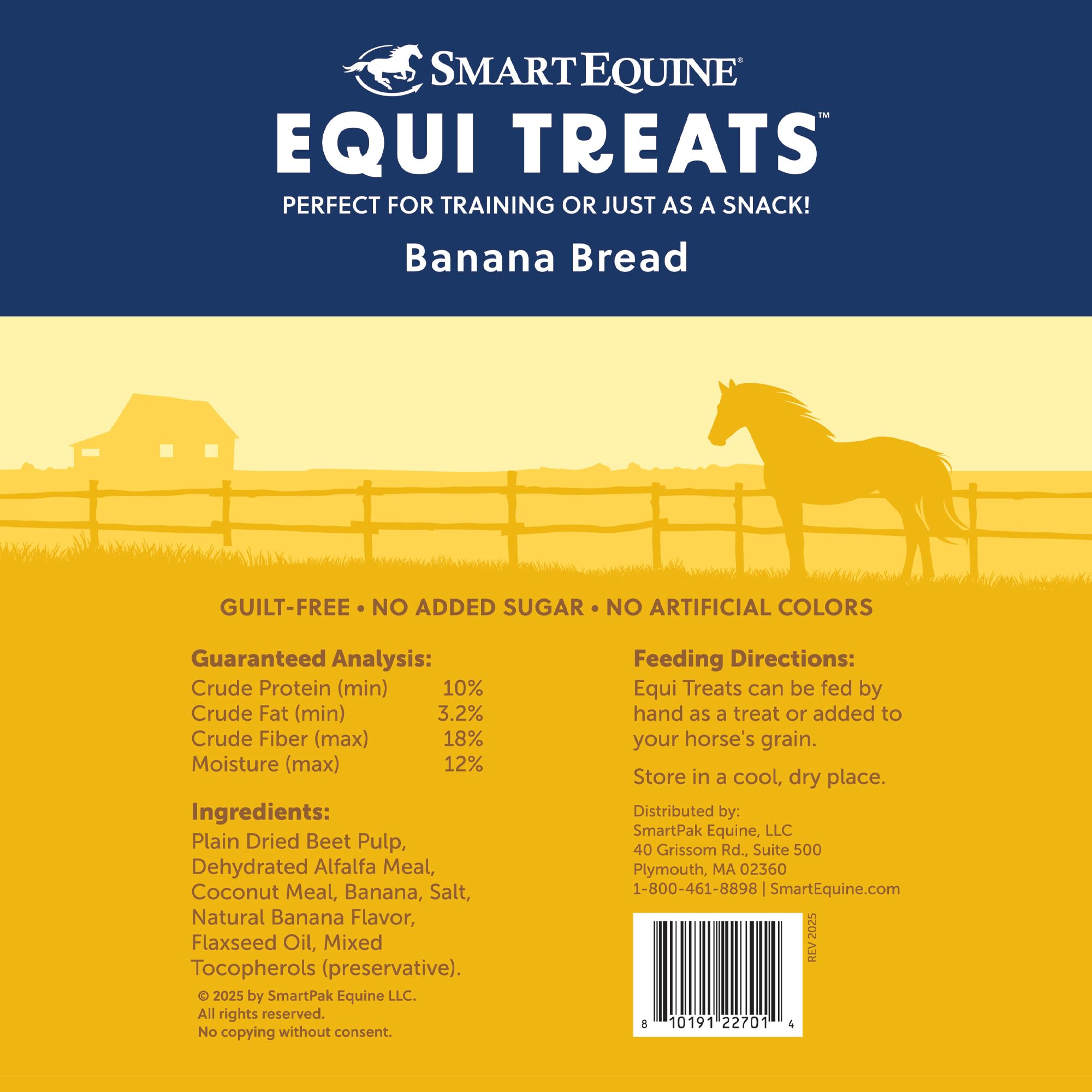SmartEquine Equi Treats base alfalfa et pulpe de betterave, source de fibres.