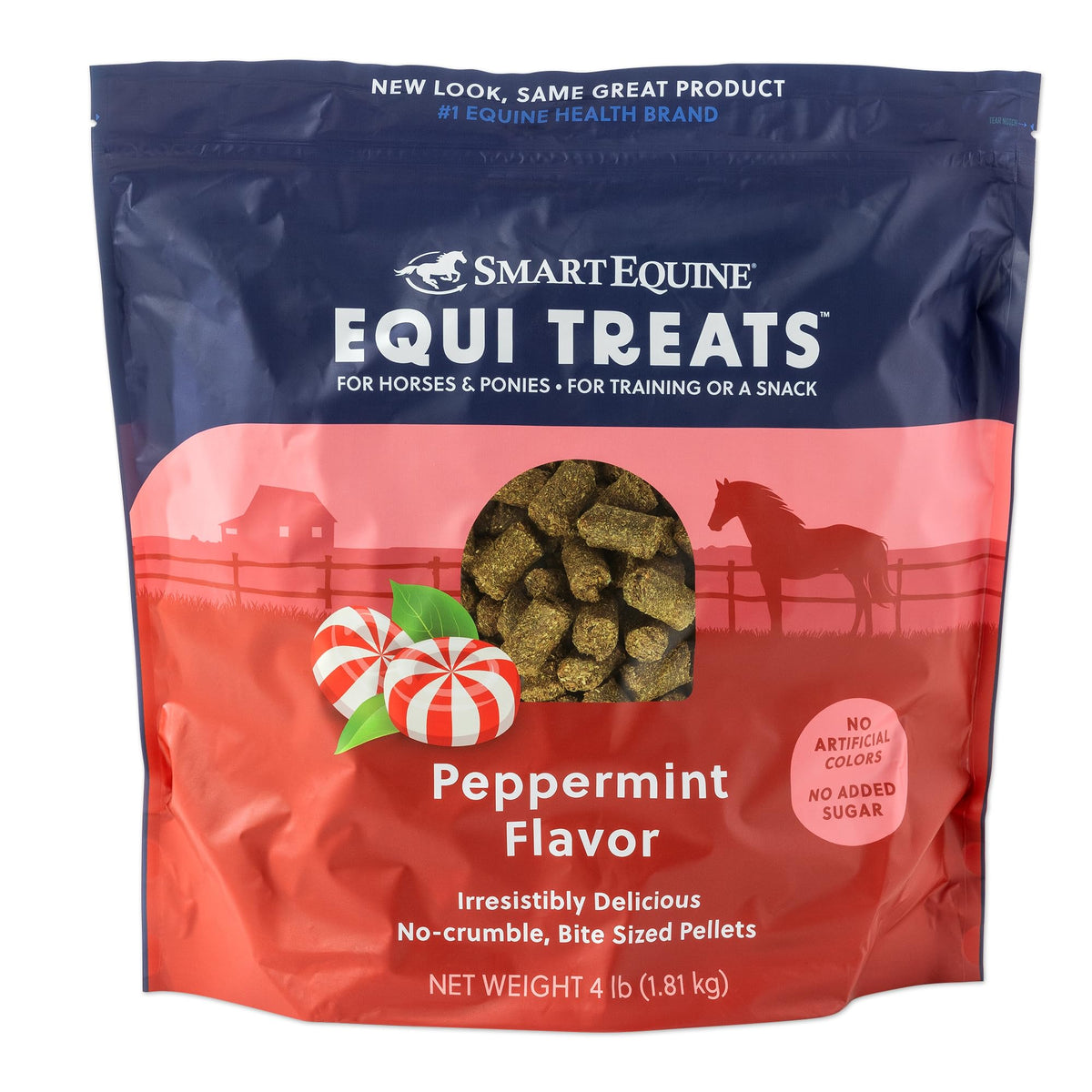 SmartEquine Equi Treats emballage menthe 4 lb, friandises faciles à transporter