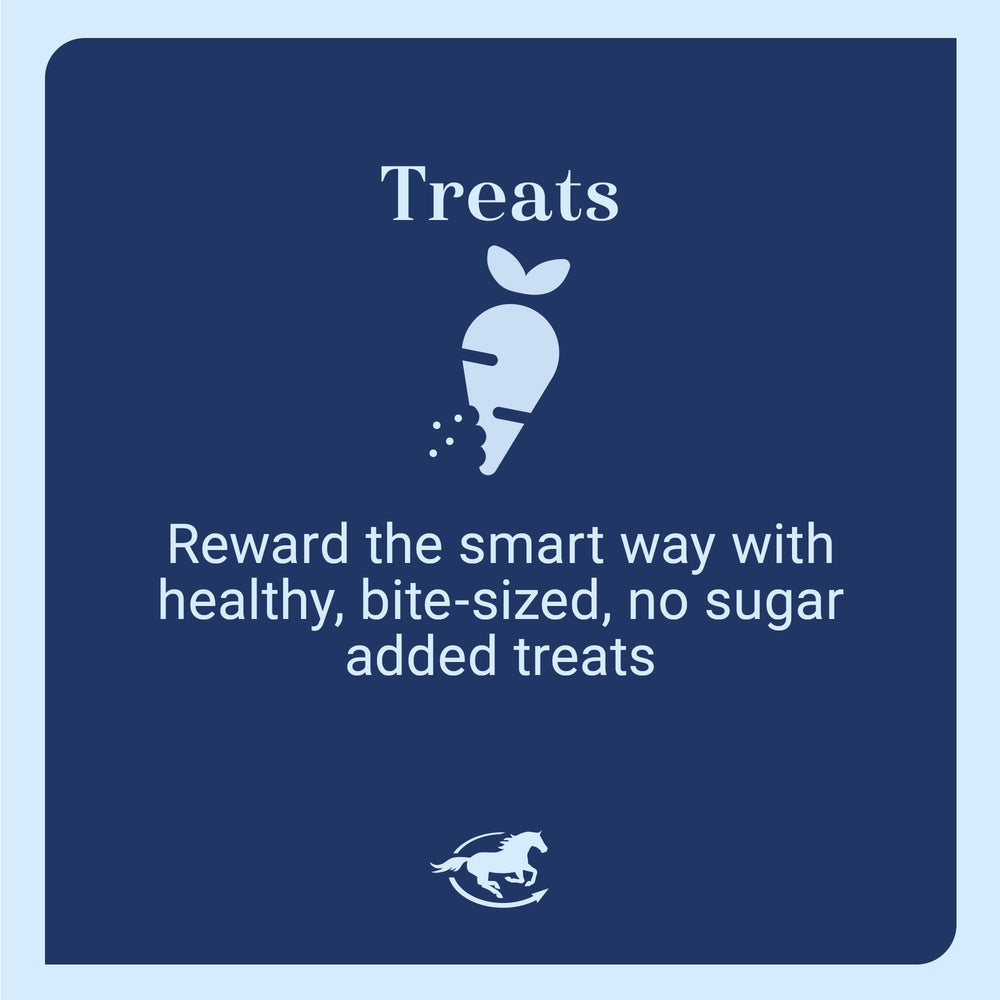 SmartEquine Equi Treats saveur banane pain, goût apprécié par les chevaux.