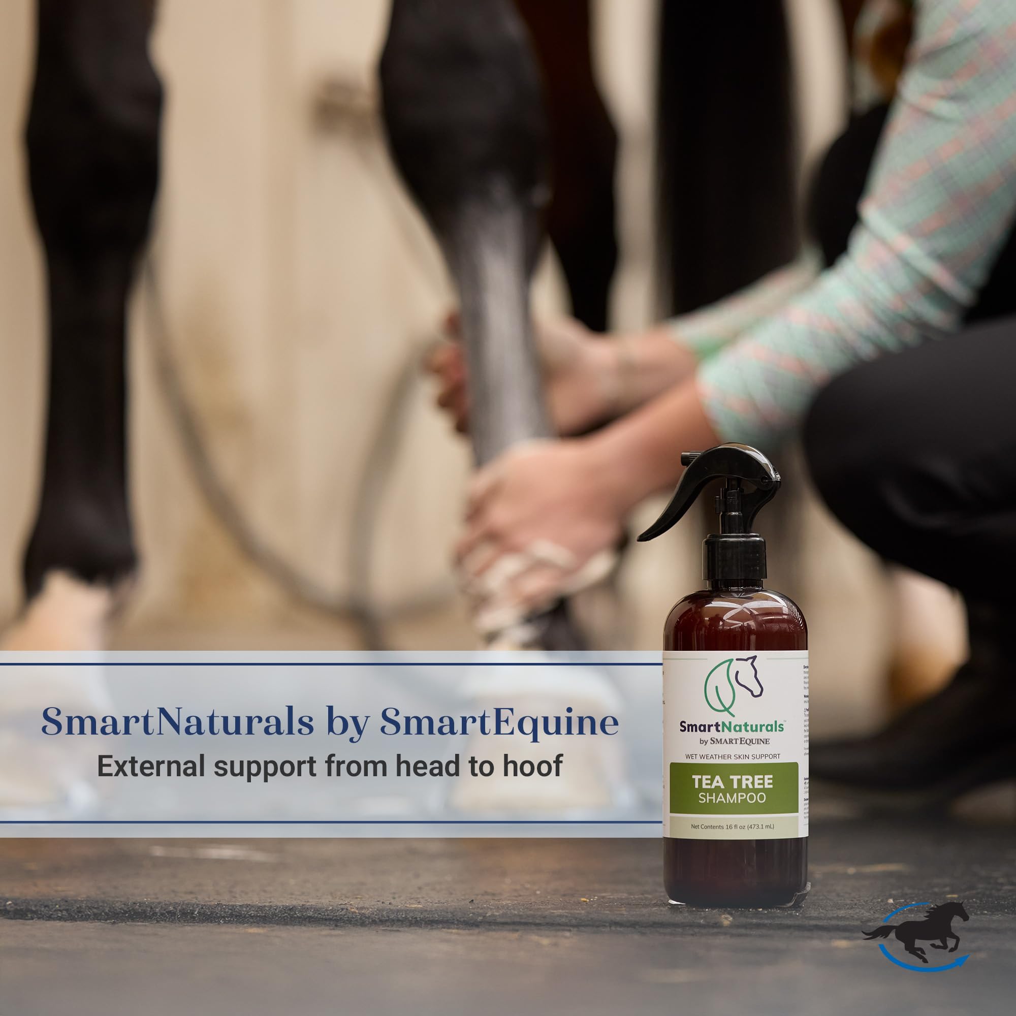 SmartEquine OutSmart – parfum herbacé frais pour cavalier et cheval.