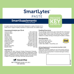 SmartLytes Pâte pour cheval — sans sucre ajouté