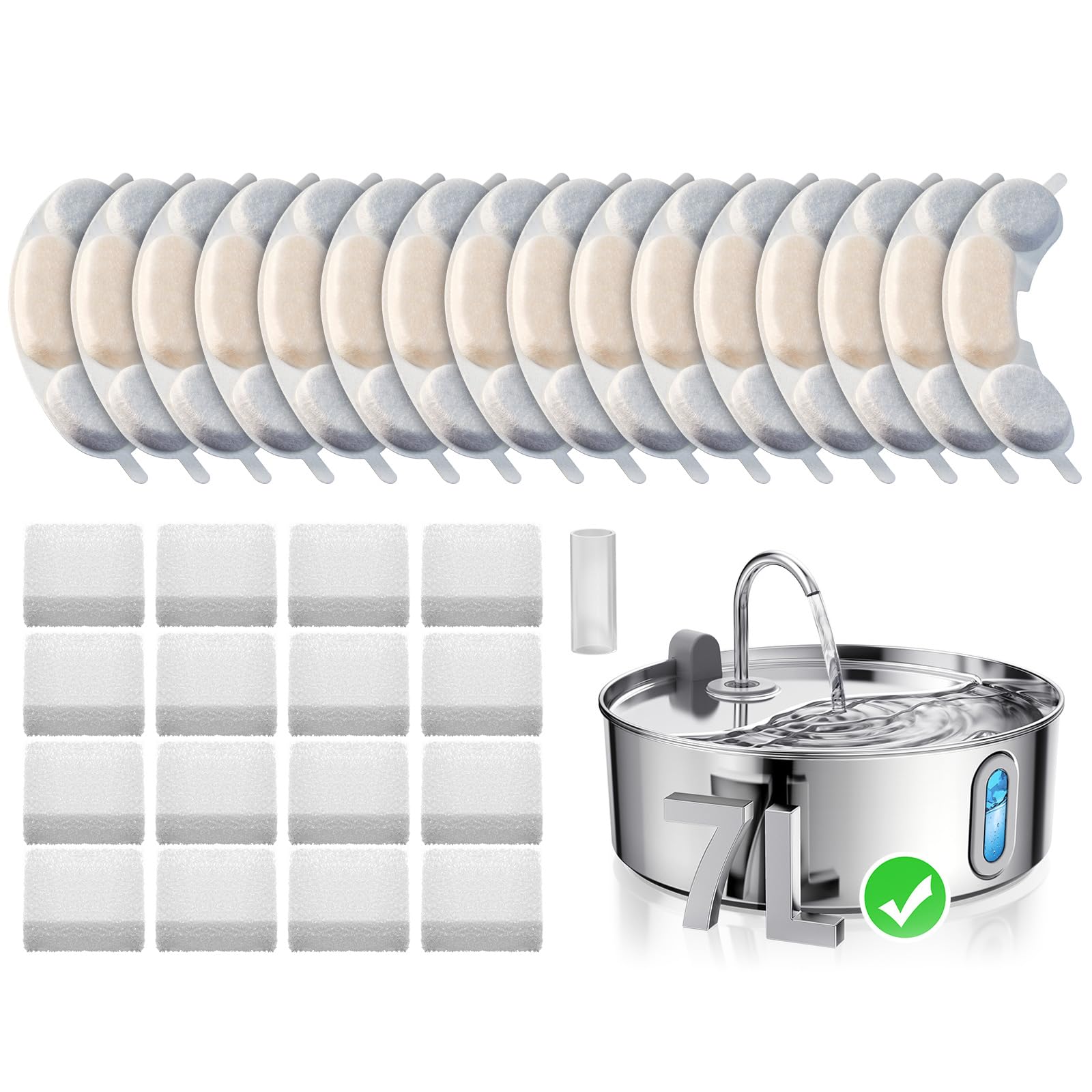 Smartoo filtres pour fontaine chien 7L, filtration fiable pour hydratation quotidienne.