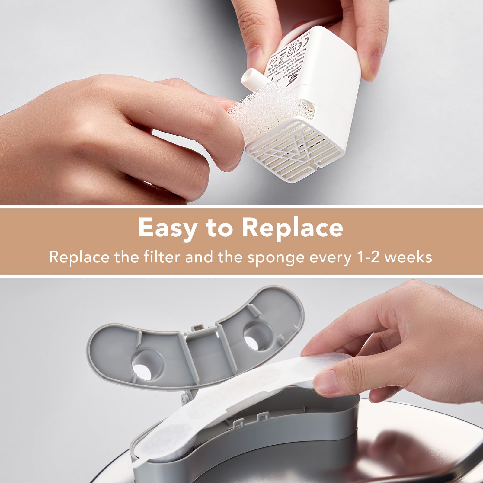 Smartoo matériaux sans BPA, eau propre et inodore.