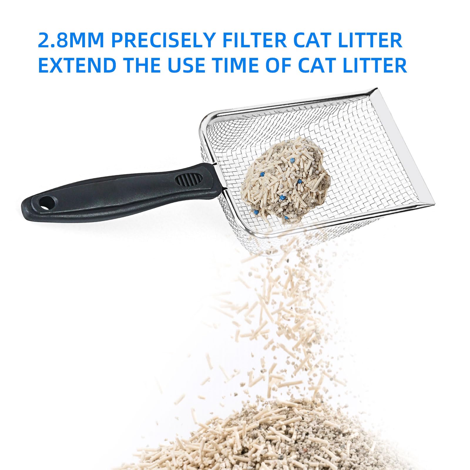 SmartTail trous 2-8mm : filtration rapide des grains et crottes.