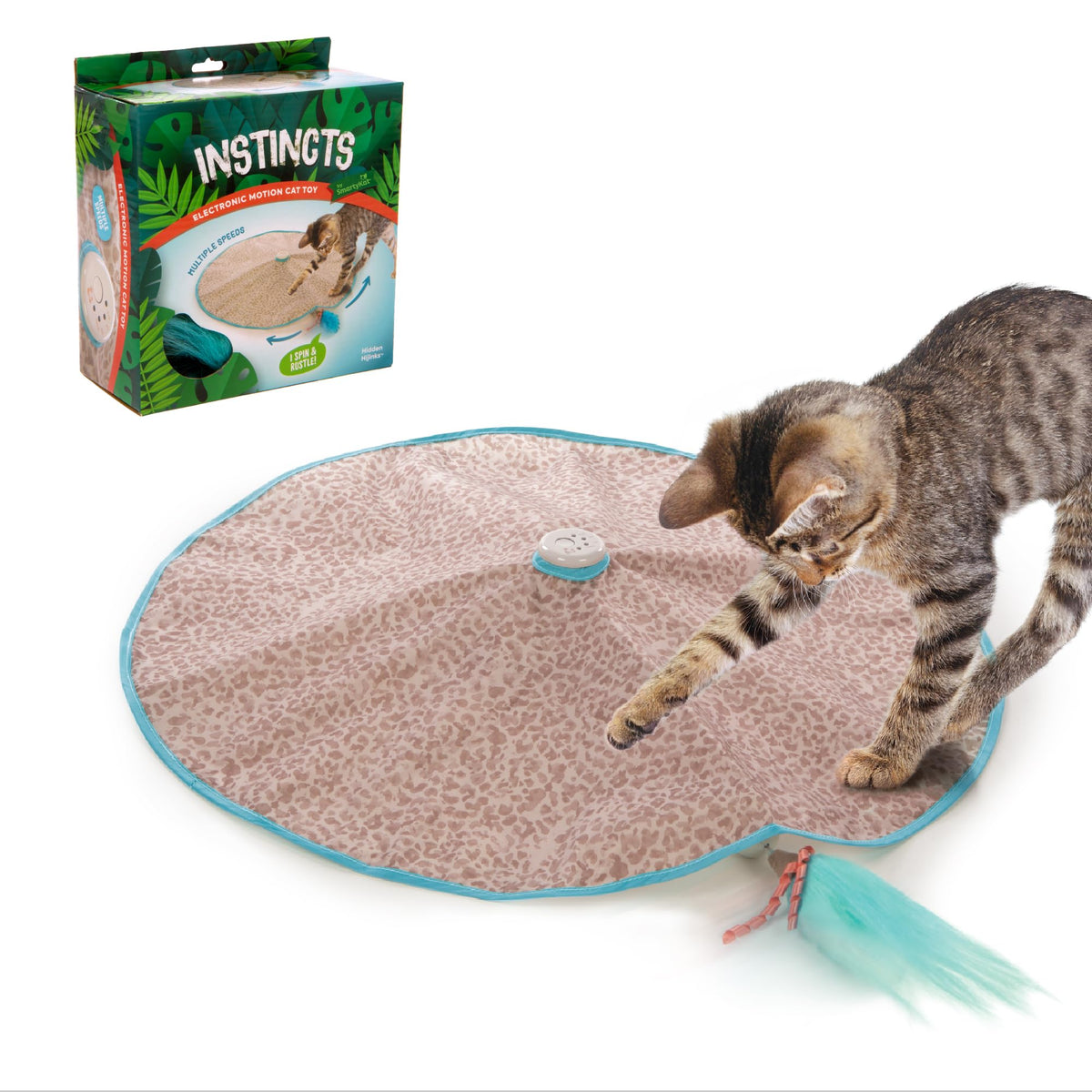  SmartyKat baguette pelucheuse: stimulation instinctive et jeu indépendant pour chats.