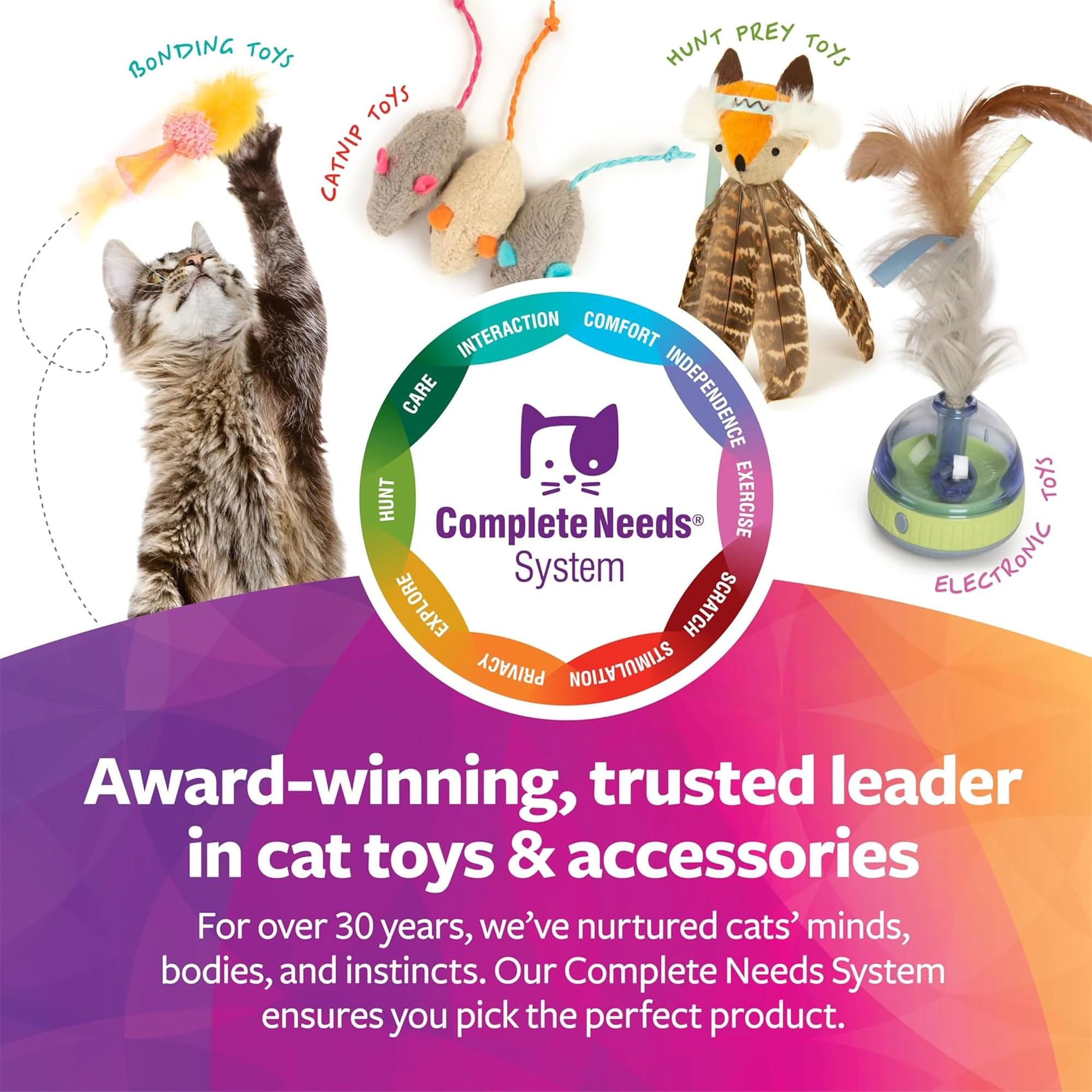 SmartyKat catnip enrichissant pour chats, favorise jeu quotidien et mouvement sain.