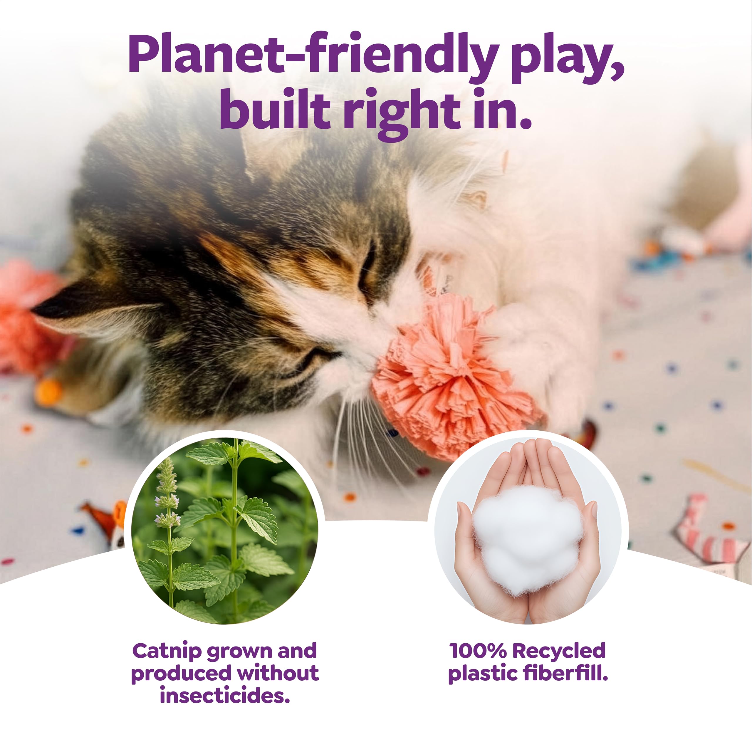 SmartyKat Herbe-chat-jouet: attire naturellement les chats pour plus de jeu.