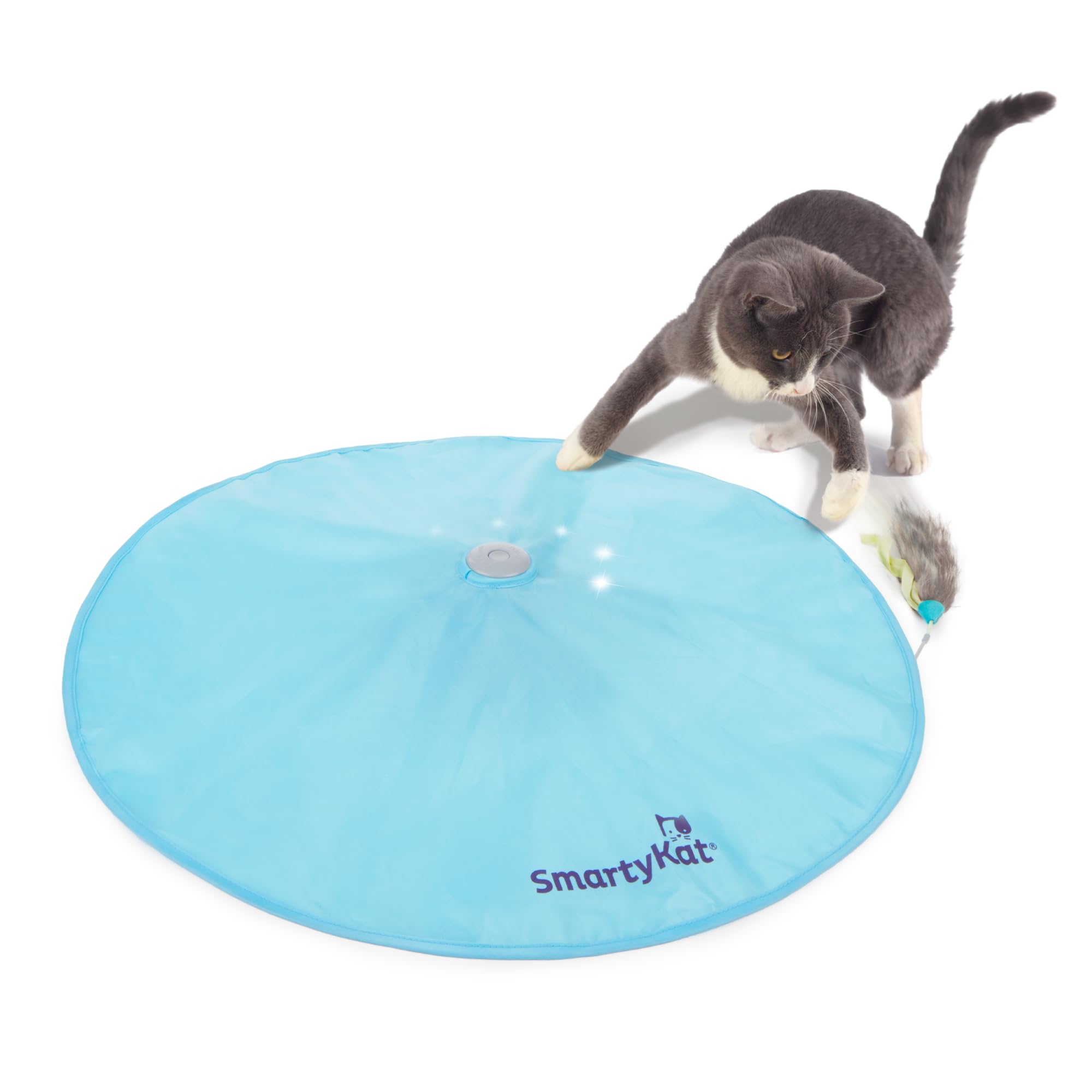 SmartyKat Hot Pursuit, jouet mouvement électronique et lumière attirante pour stimuler l’activité du chat.