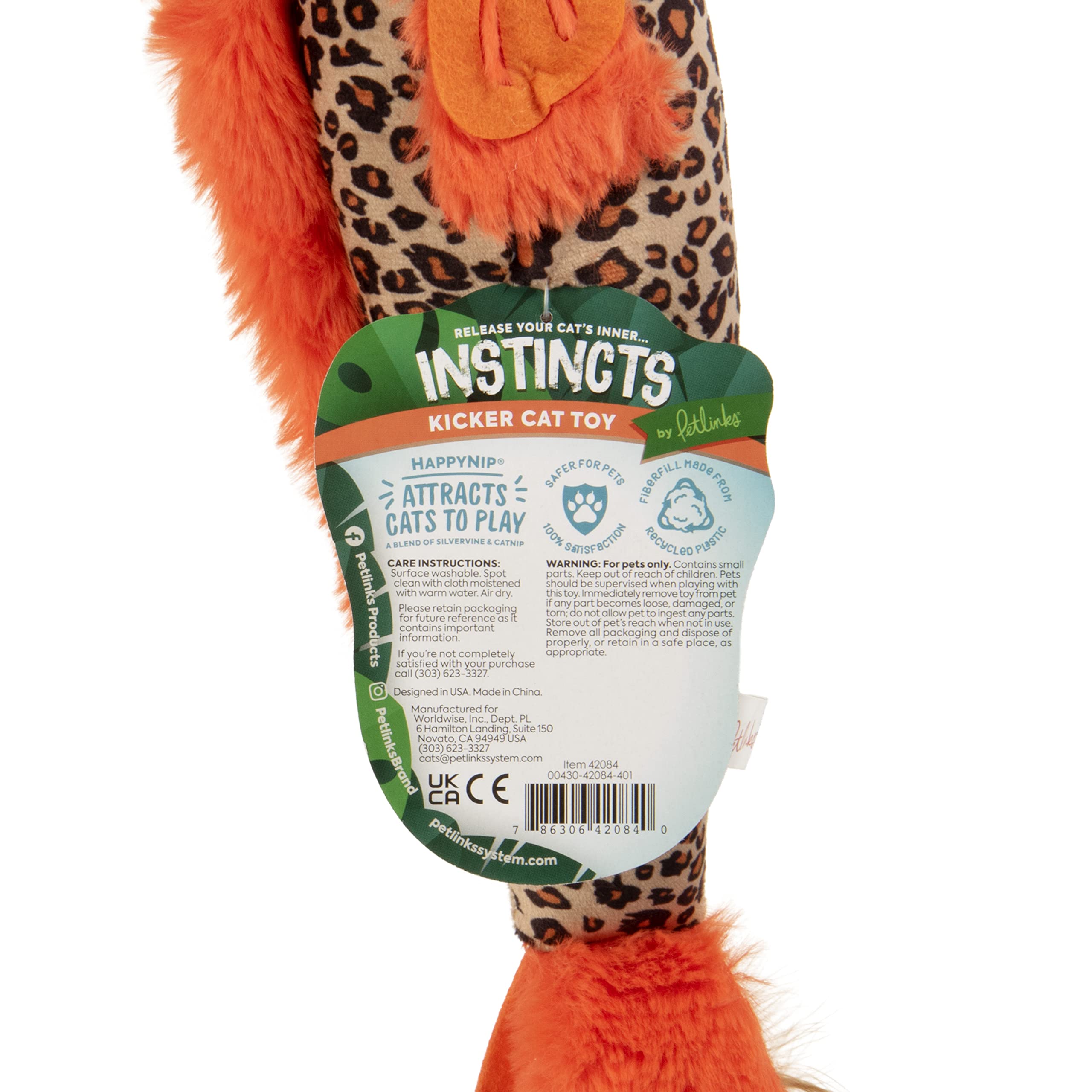 HappyNip Silvervine et Catnip pour stimulation sensorielle chez le chat