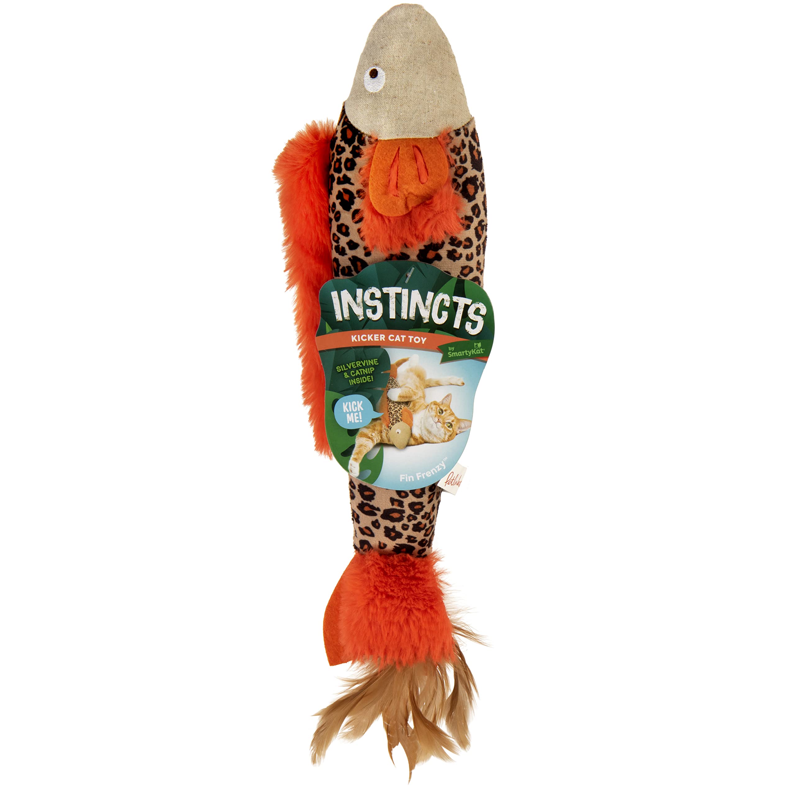 Jouet SmartyKat Instincts plume et peluche favorisant le jeu actif