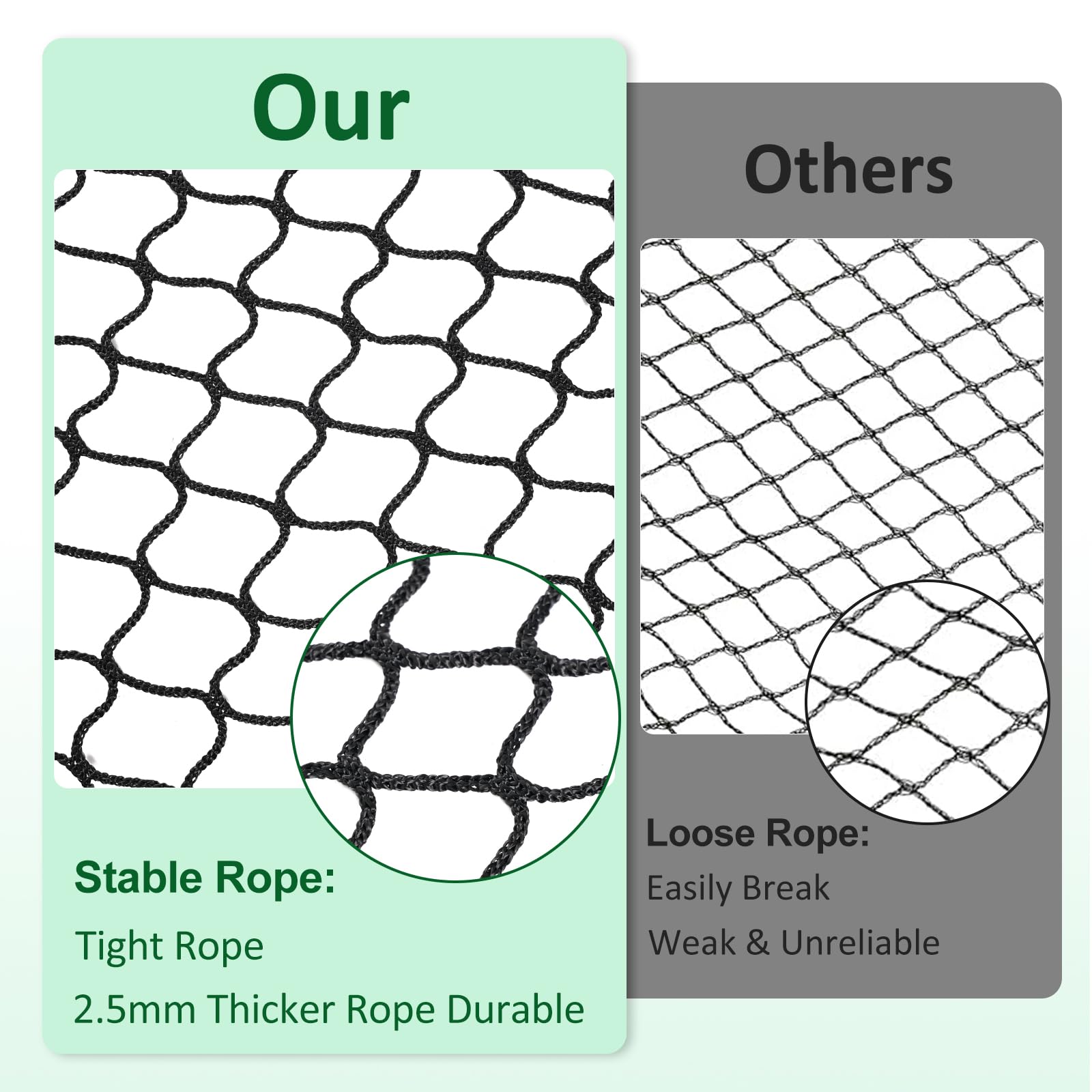 SmaSoHard nylon 4mm robuste, longévité adaptée à usage intérieur et extérieur.