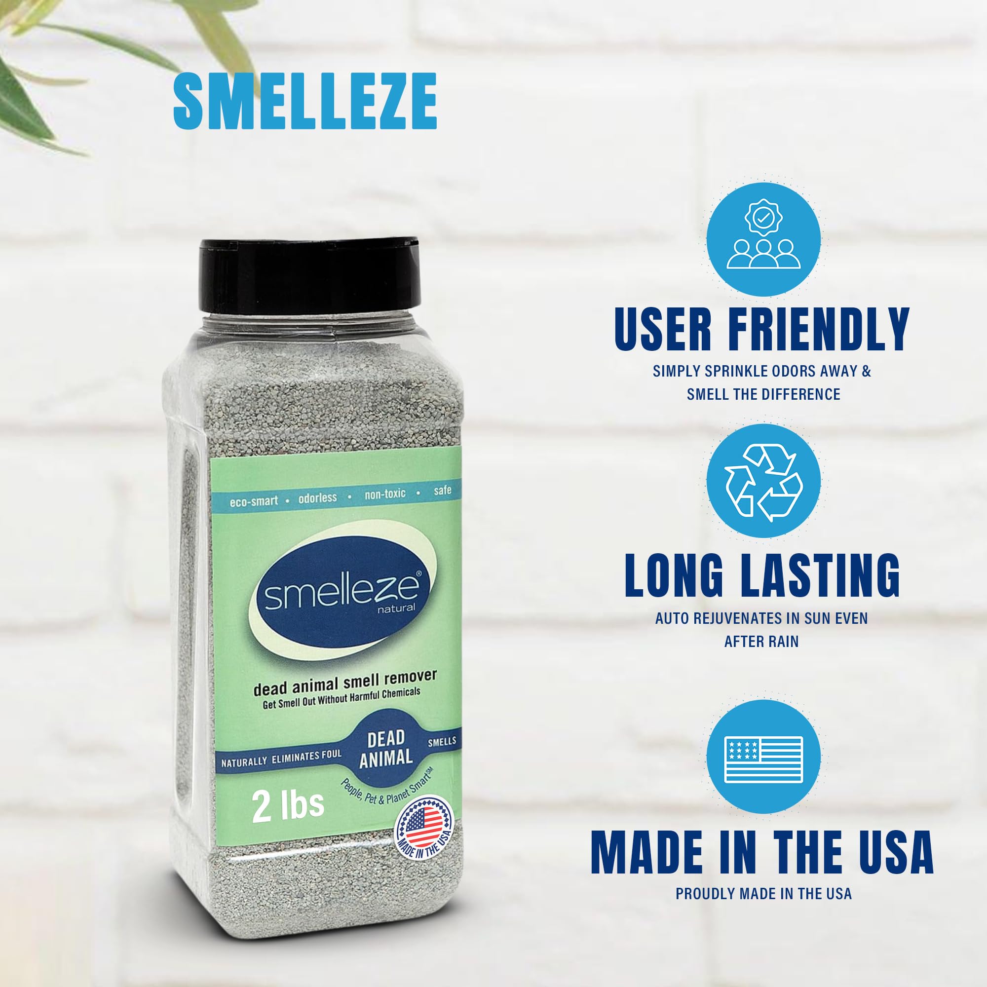 SMELLEZE granules utilisables dans placards et armoires.