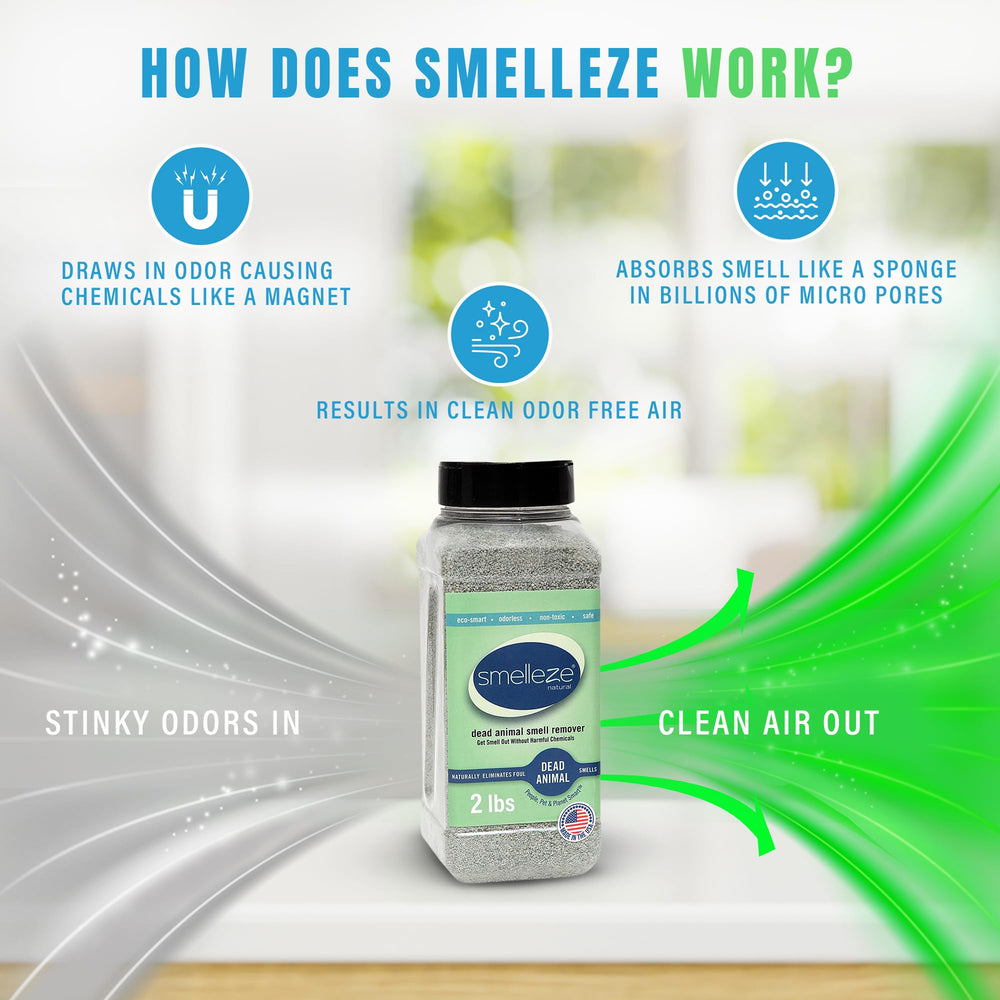 SMELLEZE sans parfum, sûr pour maison et jardin.