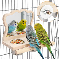 SMICEM miroir acrylique incassable pour stimulation naturelle des oiseaux.