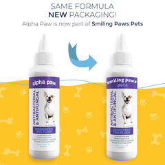 Smiling Paws Pets Tris Flush, flacon-oreilles chats, nettoyage sûr et efficace.