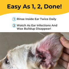 Smiling Paws Pets Tris Flush, nettoyage des oreilles chiens, confort potentiel.