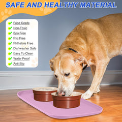 SMILOOL assiette-pet 24x16 pouces, adapté à divers bols