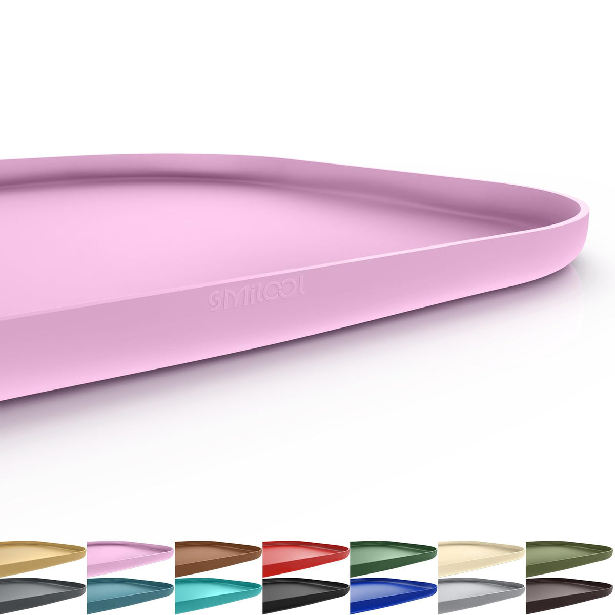 SMILOOL mat d alimentation pour animaux avec bords hauts, réduction des déversements