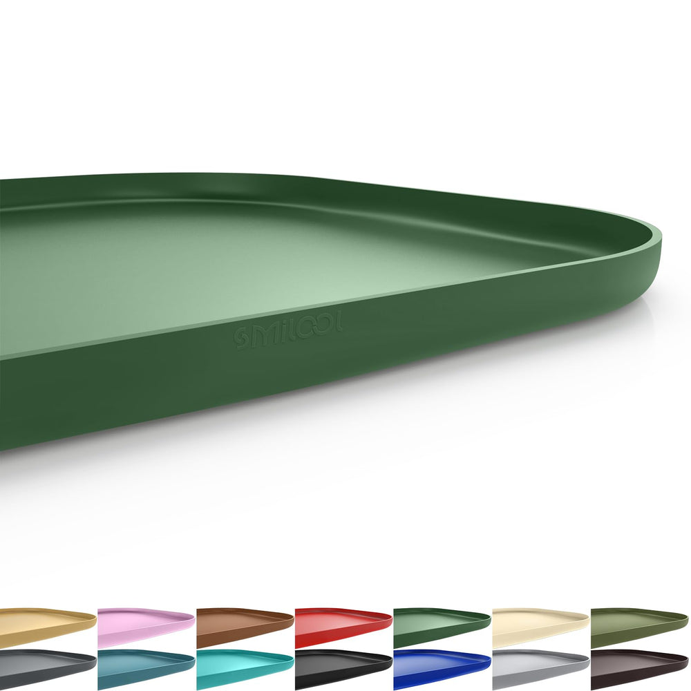 smilool tapis alimentation animal silicone bord élevé: contient nourriture et liquides facilement.