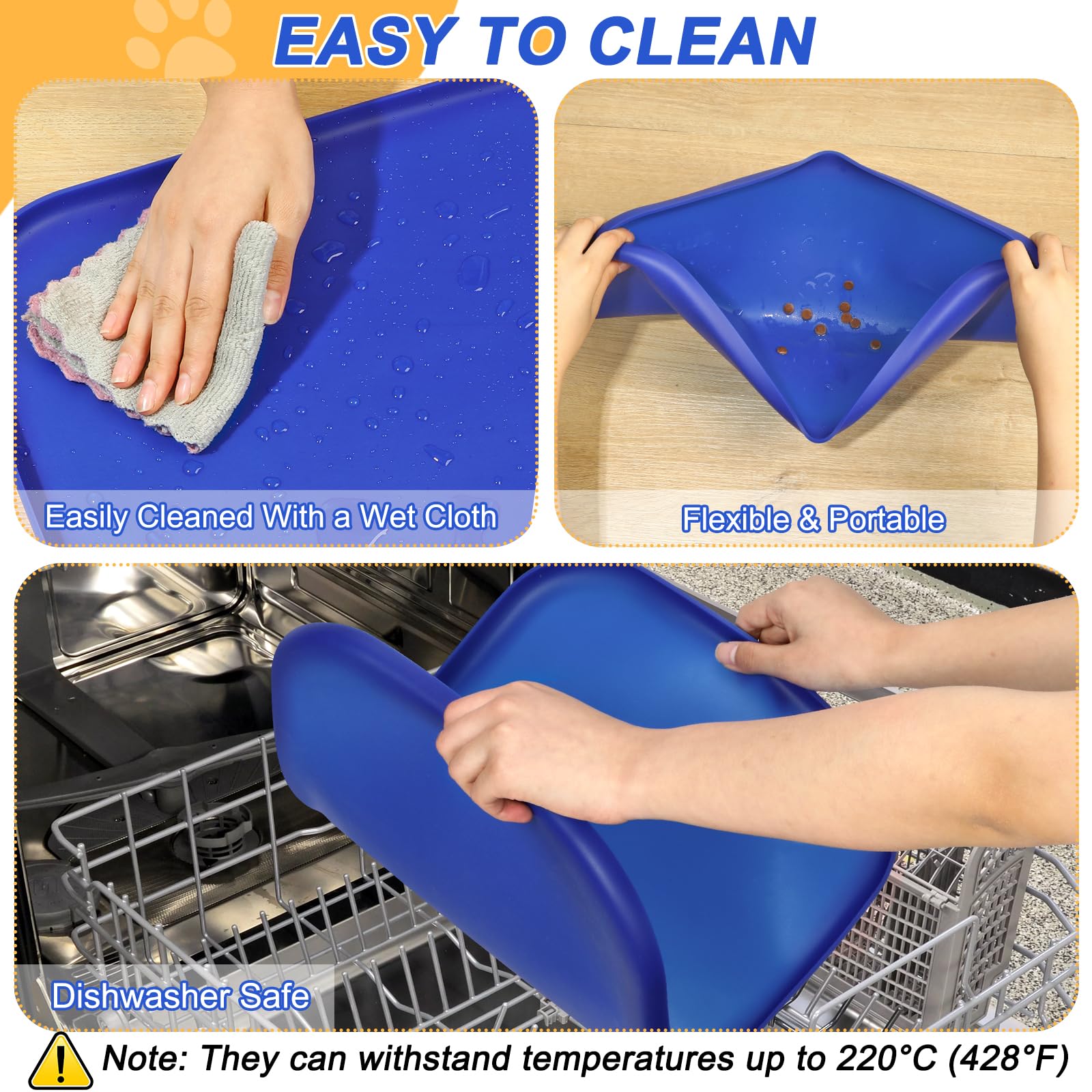 SMILOOL tapis en silicone, idéal comme paillasson intérieur d'entrée.