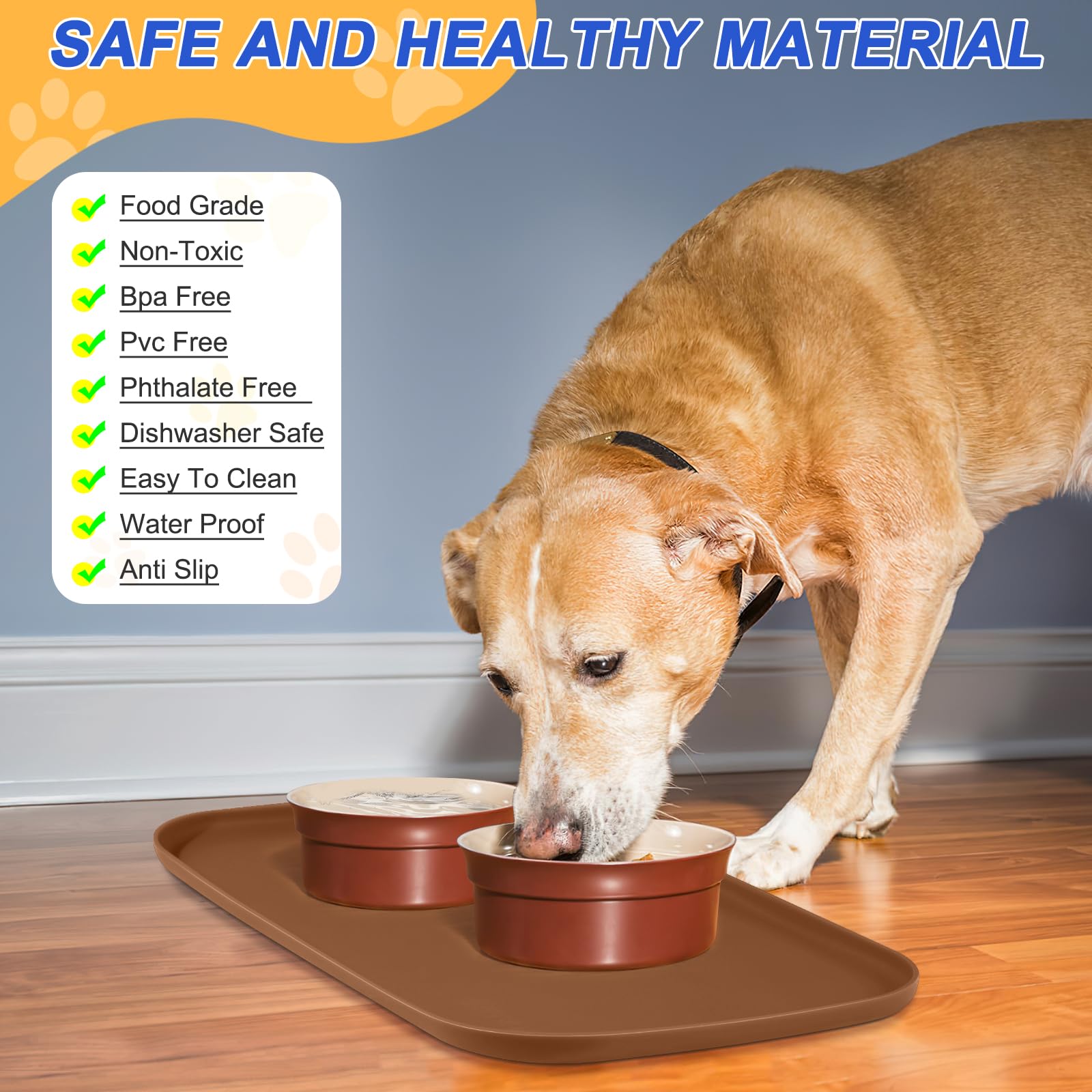 SMILOOL tapis alimentation silicone – trois tailles pour bols variés.