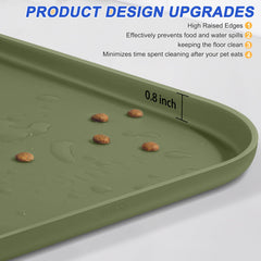 SMILOOL tapis alimentation silicone disponible en trois tailles pour diverses gamelles.
