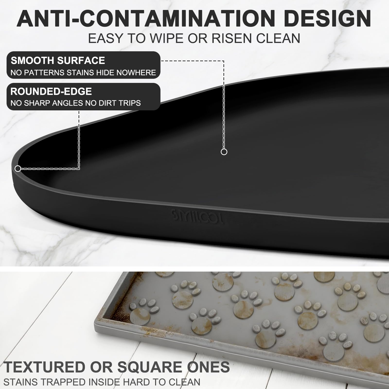 SMILOOL tapis-multiples-usages idéal comme dessous de bol et tapis polyvalent