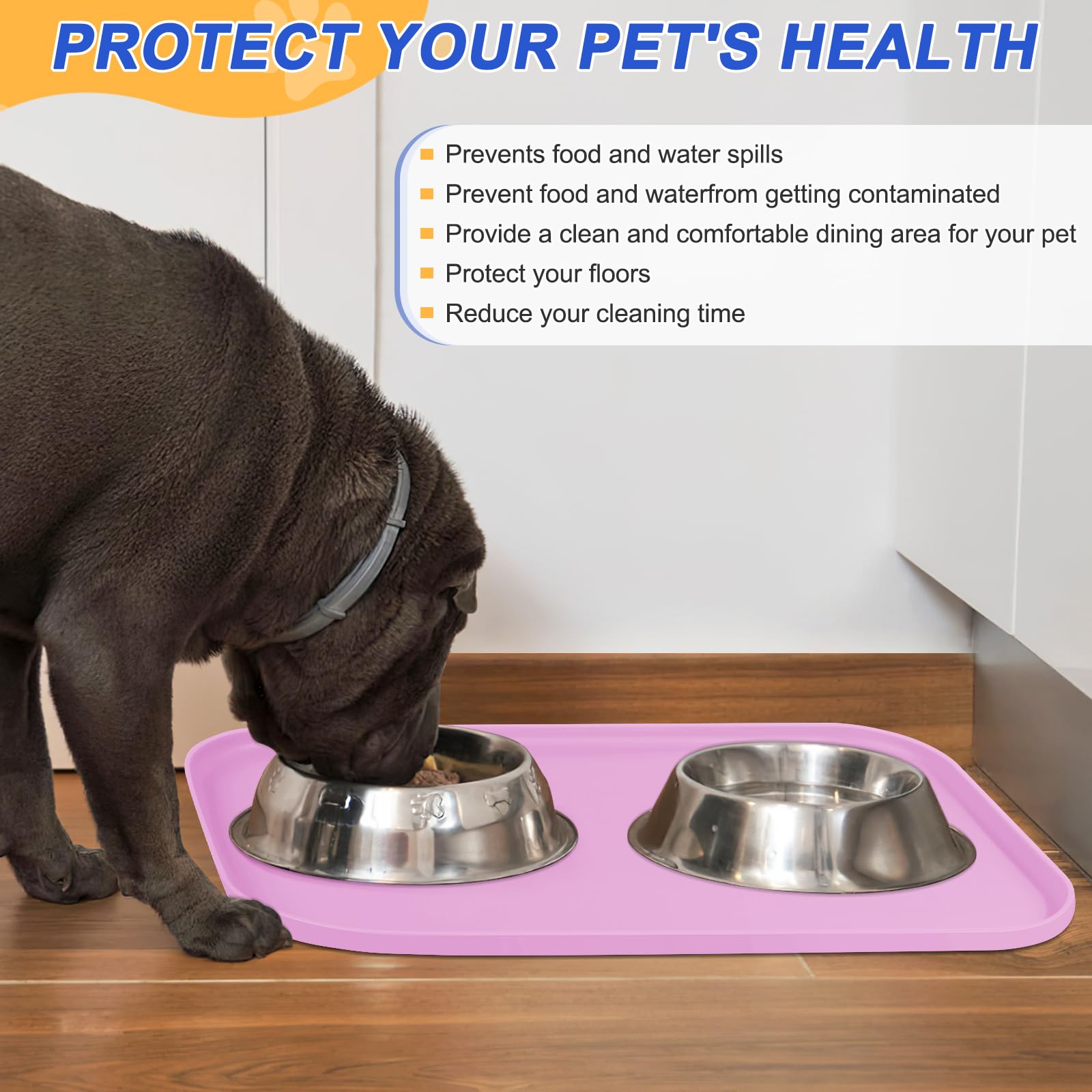 SMILOOL tapis-nourriture silicone compatible tailles 24×16.