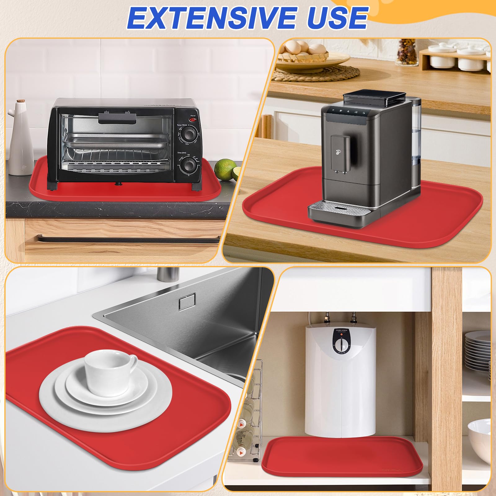 SMILOOL Tapis de cuisine pour animaux – facile d'entretien.