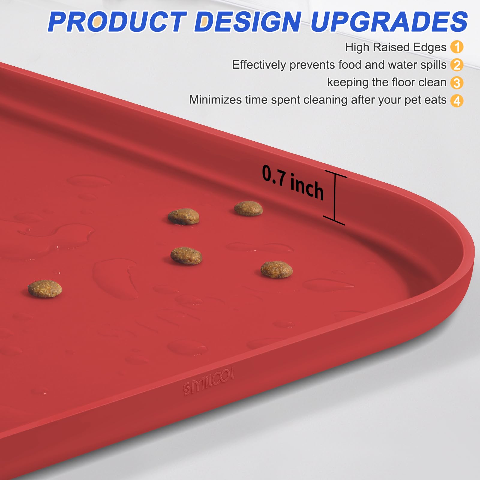 SMILOOL Tapis anti-dérapant – les bols restent en place pendant le repas.