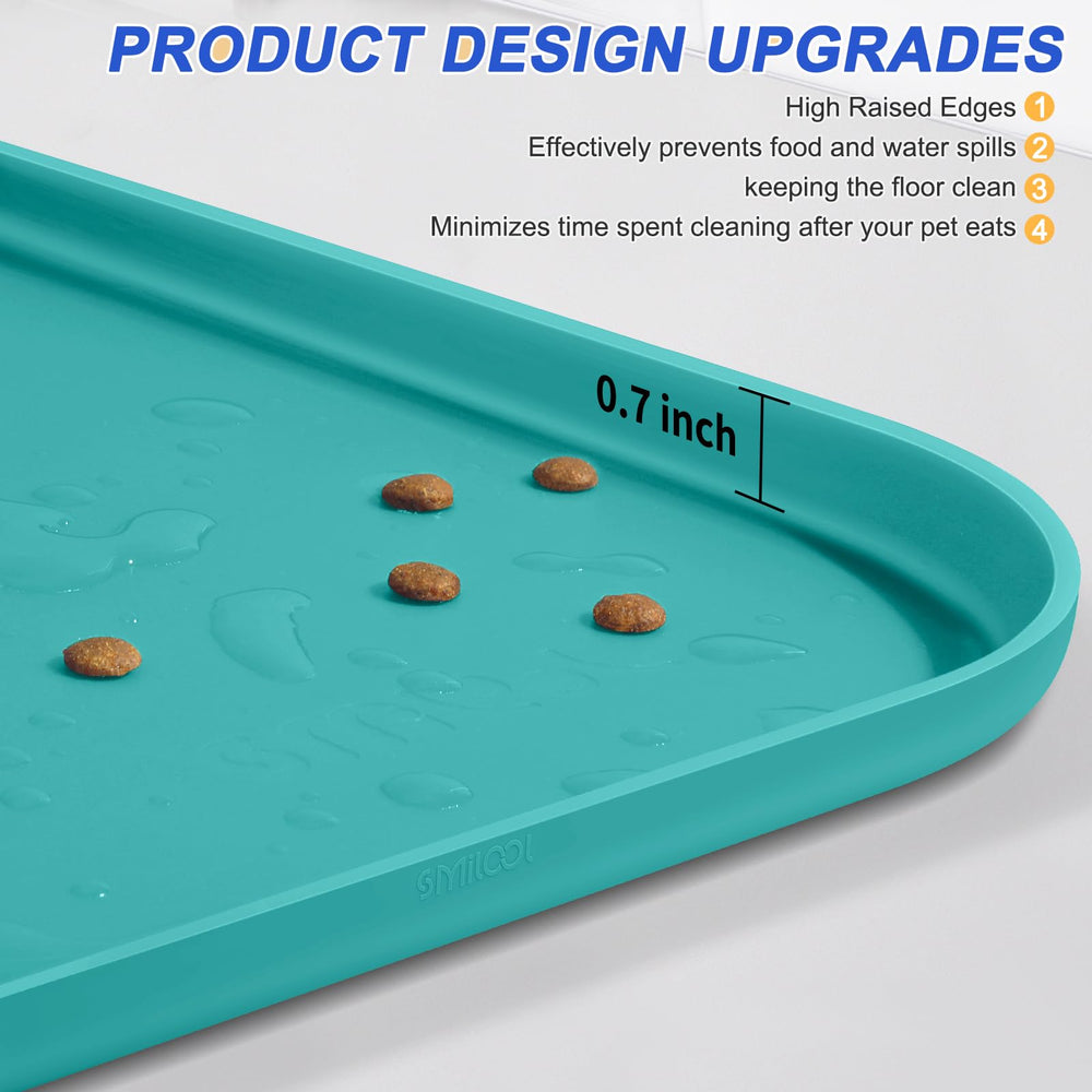 SMILOOL tapis silicone 22x14, convient aux gamelles moyennes.