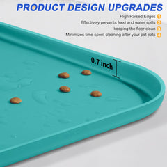 SMILOOL tapis silicone 22x14, convient aux gamelles moyennes.