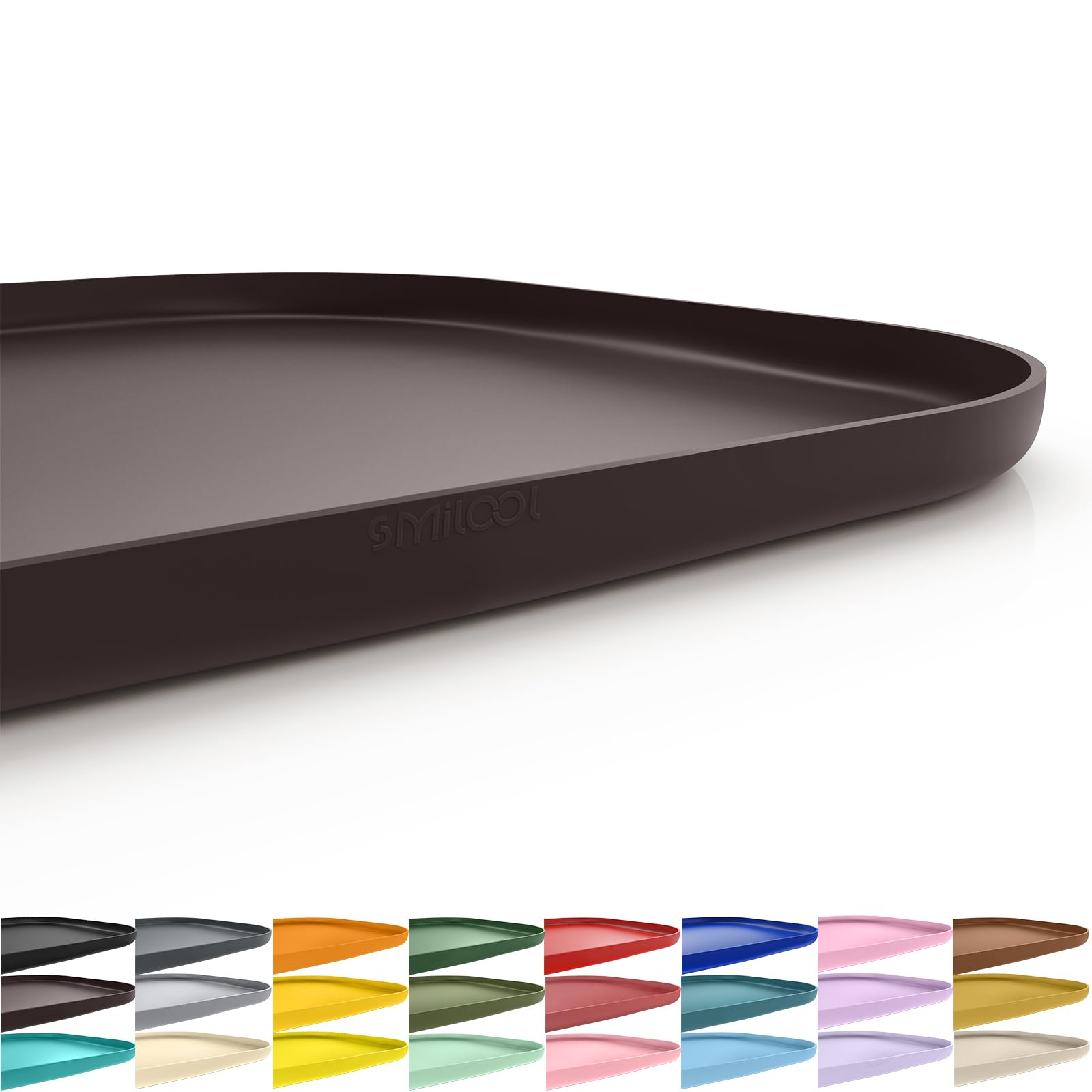 SMILOOL tapis alimentation en silicone anti-dérapant, surface lisse et facile à nettoyer.