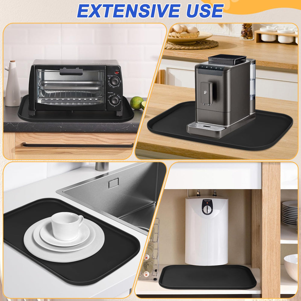 Tapis d'alimentation SMILOOL noir, idéal pour repas propres au quotidien.