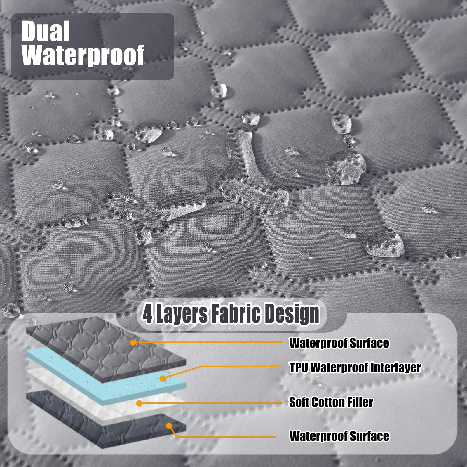 Smiry couverture réversible avec motif plaid gris sombre, double usage.