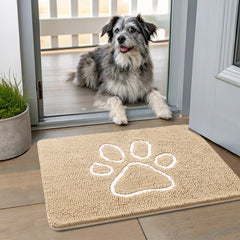 Smiry tapis de porte pour chiens pattes sale absorbe l’humidité à l’entrée
