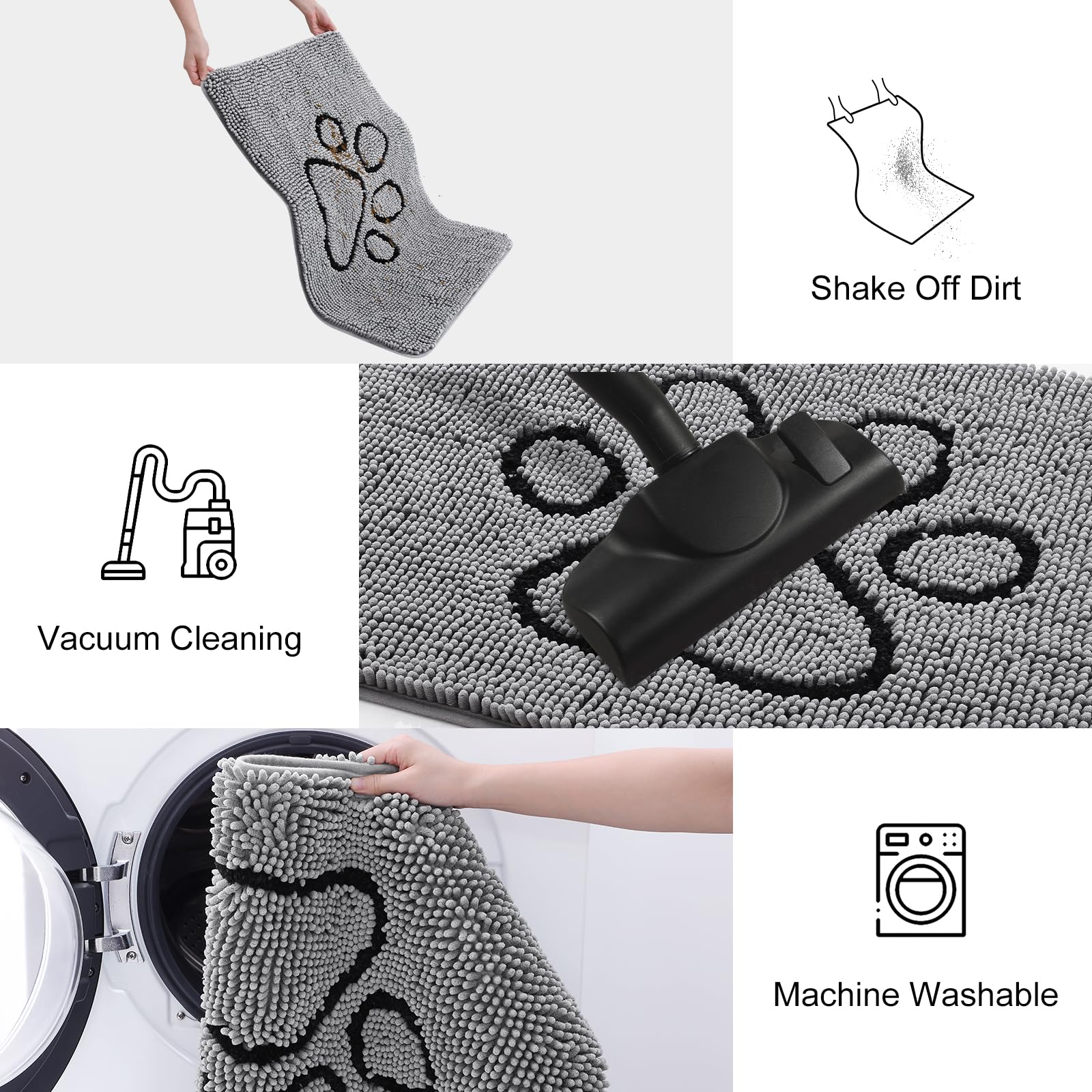 Smiry Tapis durable polyvalent pour intérieur et extérieur.