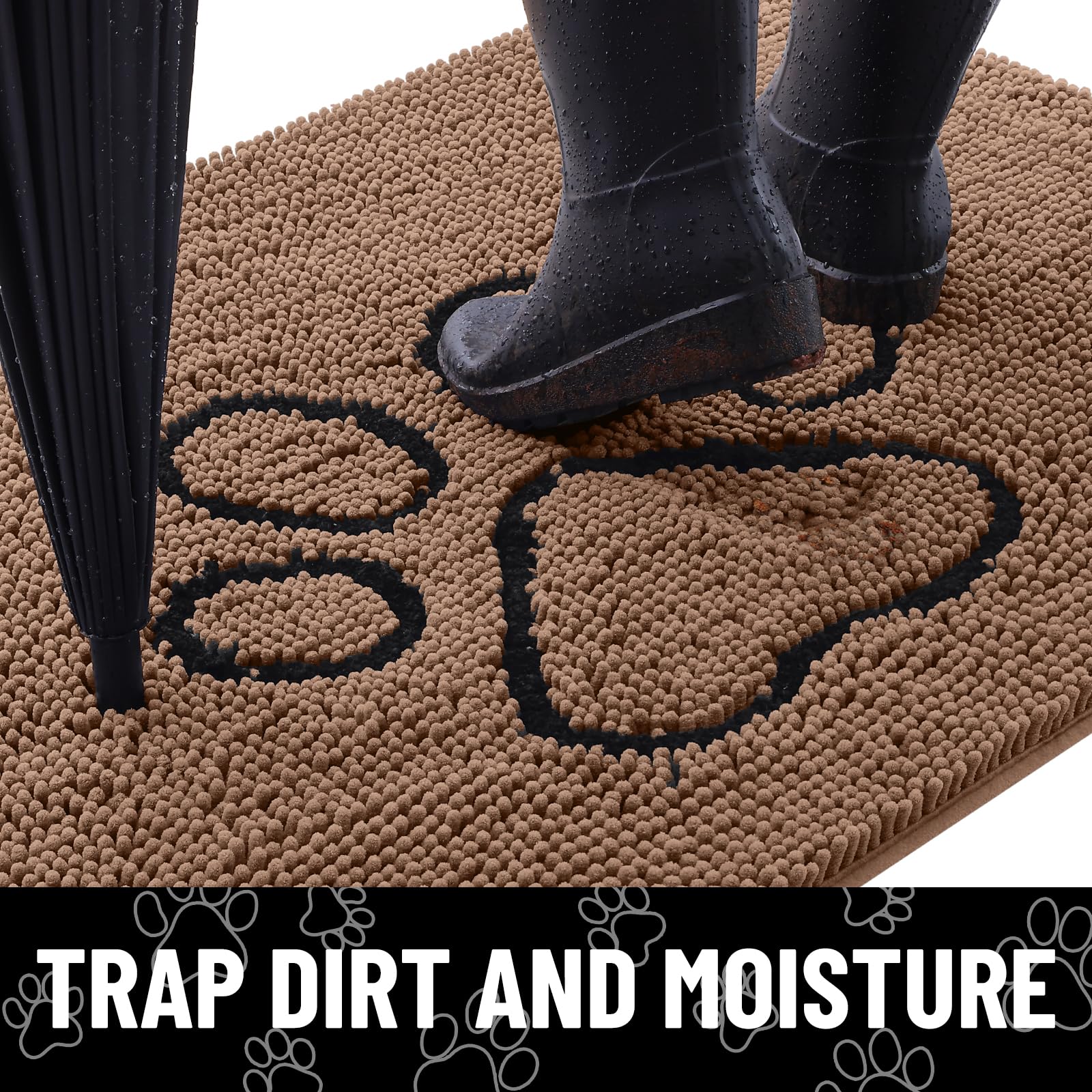 Tapis Smiry entrée absorbant poussière et humidité pour sols propres.