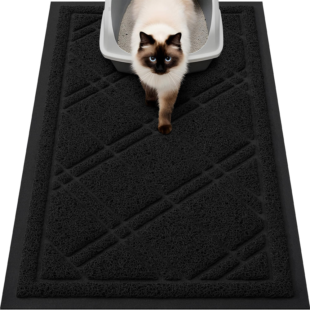 Smiry Tapis Litière Chat 30x17: vue d'ensemble protège le sol et facilite l'installation