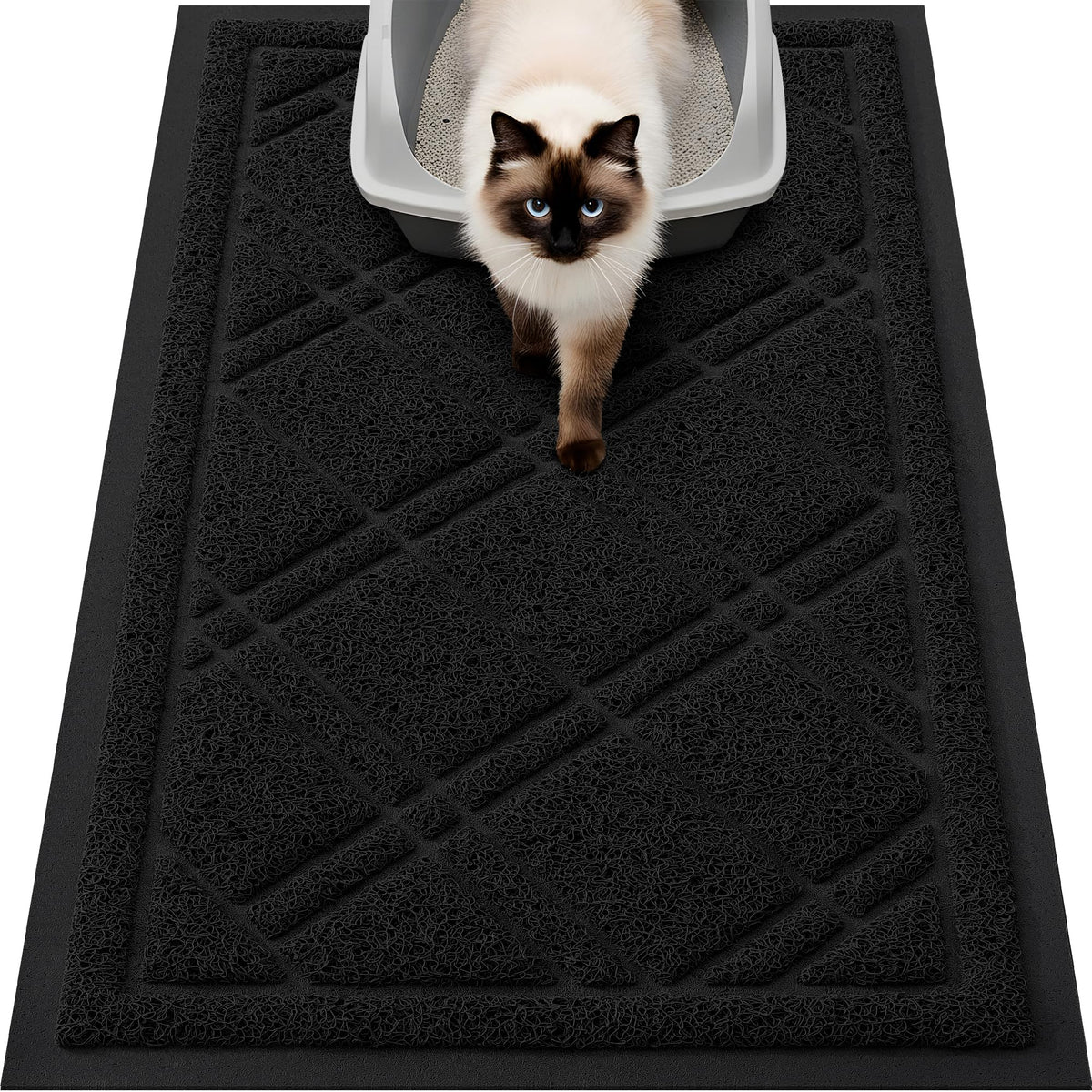 Smiry Tapis Litière Chat 30x17: vue d'ensemble protège le sol et facilite l'installation
