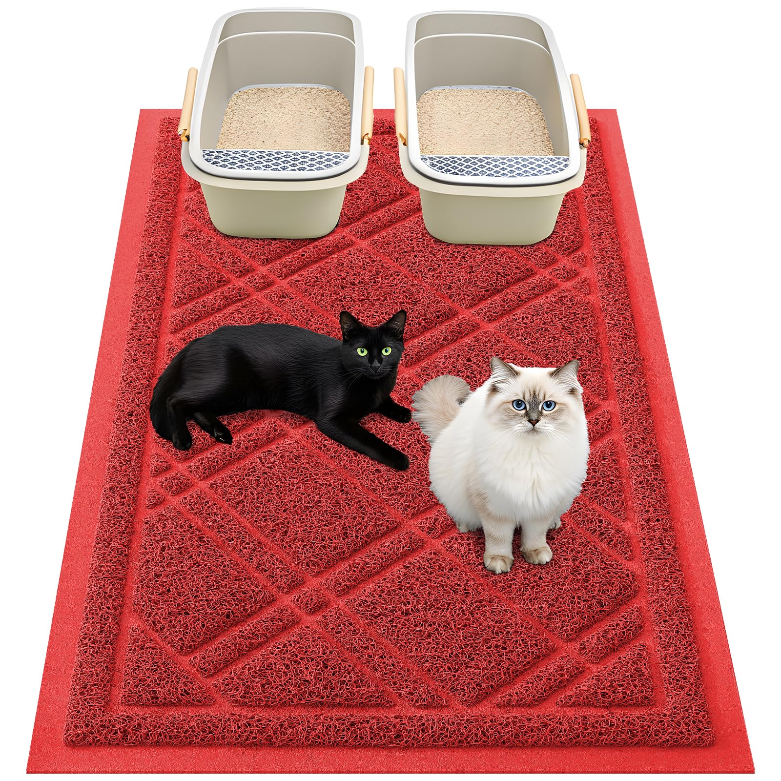 Tapis-litière Smiry antiglisse pour sol propre.