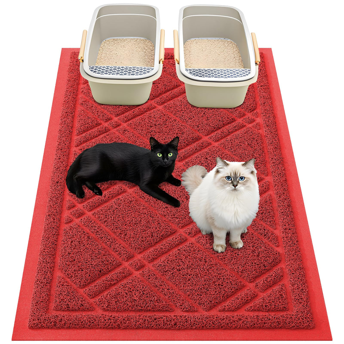 Tapis-litière Smiry antiglisse pour sol propre.