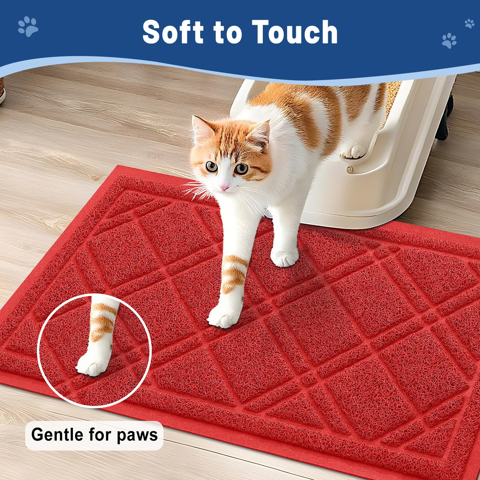 Tapis-litière Smiry durable résiste aux griffes.