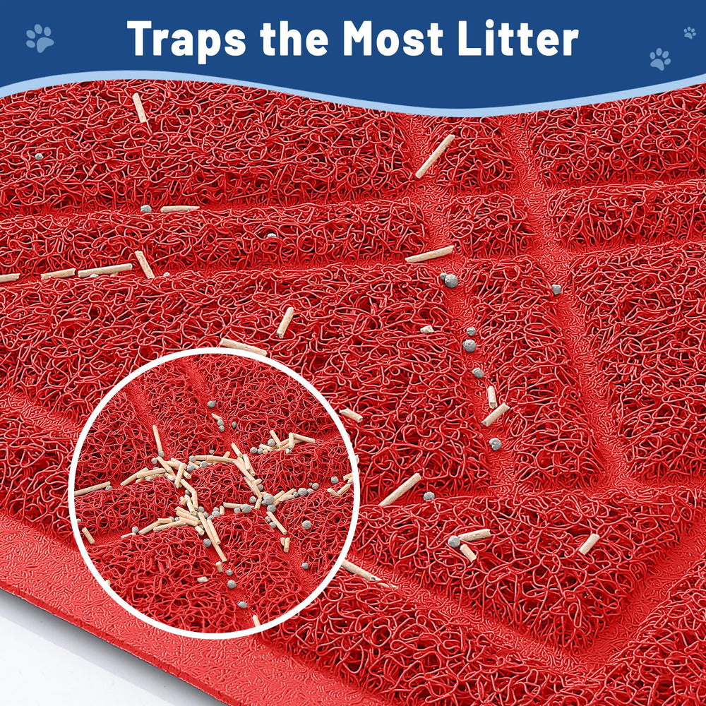 Tapis-litière Smiry imperméable à l'eau protège le sol.